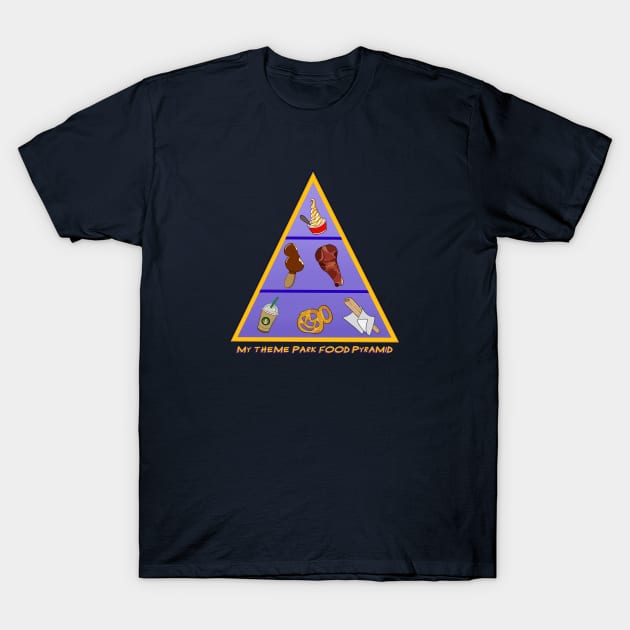 Theme Park Food Pyramid T-Shirt by Smagnaferous